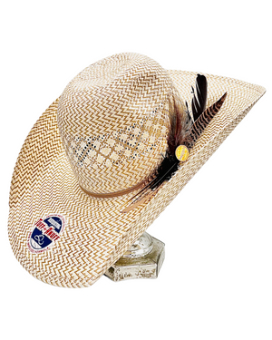 RESISTOL TWIN V STRAW HAT