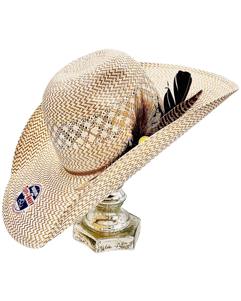 RESISTOL TWIN V STRAW HAT